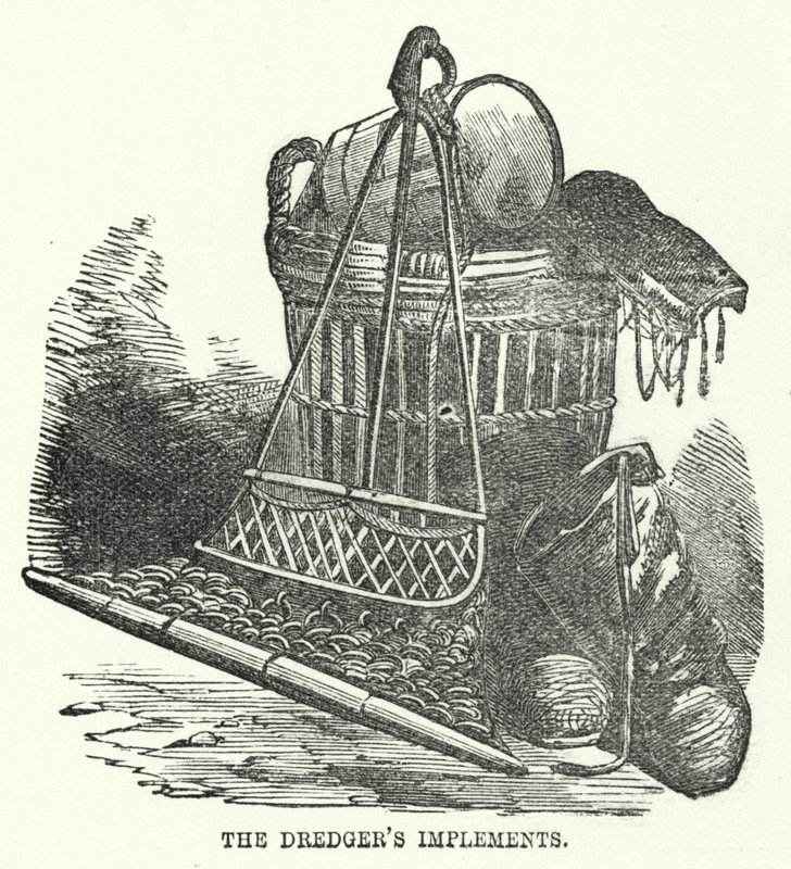 The Dredger's Implements (gravering) av English School