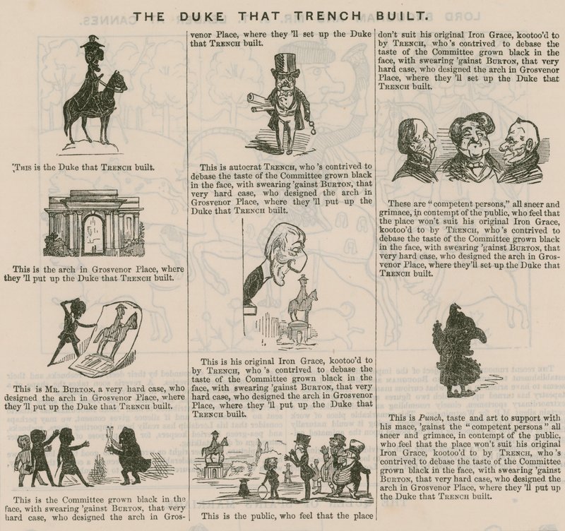 The Duke That Trench Bygget; fra Punch, 1846 av English School