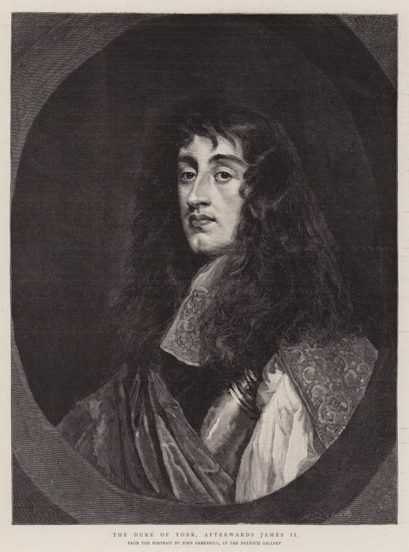 Hertugen av York, etterpå James II (gravering) av English School