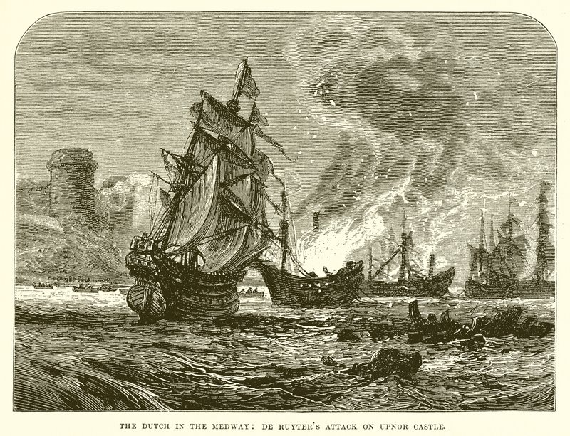 Nederlenderne i Medway: De Ruyters angrep på Upnor-slottet av English School