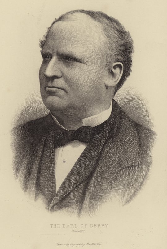Jarlen av Derby, døde 1893 av English School