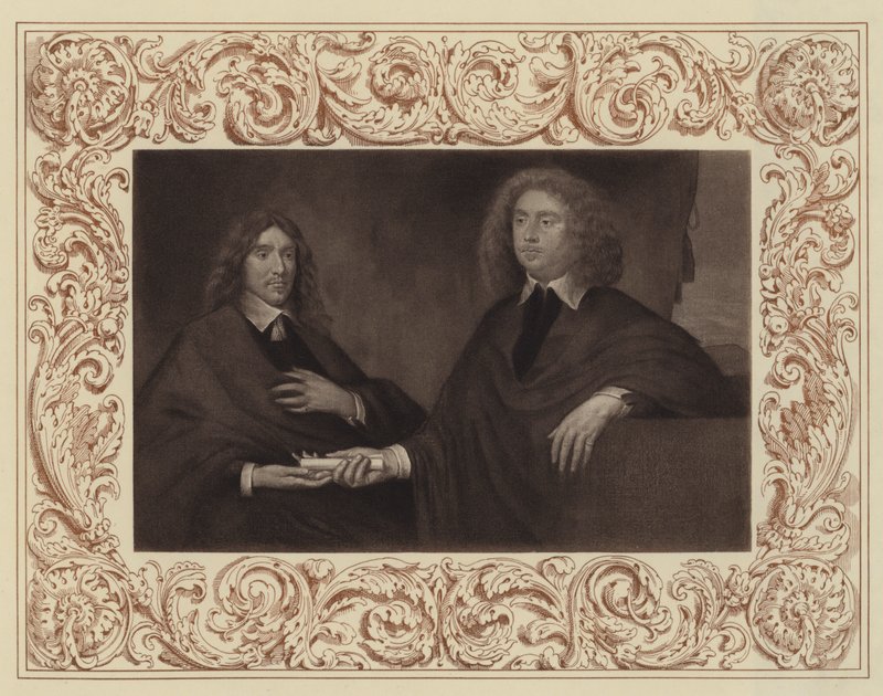 Jarlen av Lauderdale (til høyre) og jarlen av Lanark (etterpå andre hertug av Hamilton) (litho) av English School