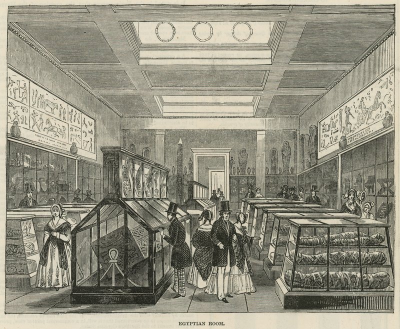 Det egyptiske rommet i British Museum av English School