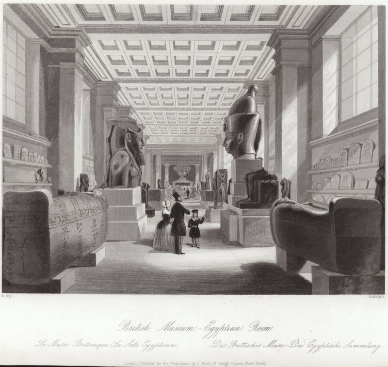 Det egyptiske rommet til British Museum av English School