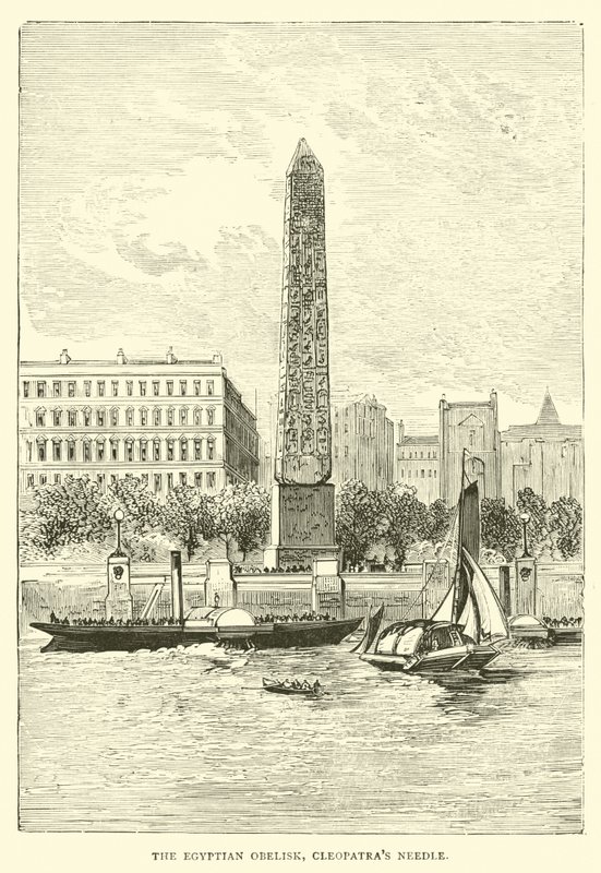 Den egyptiske obelisken, Cleopatras Needle av English School