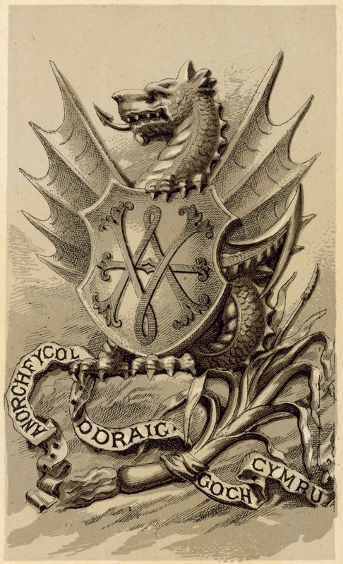The Emblem of Wales (litho) av English School