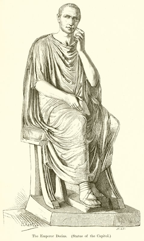 Keiser Decius. (Statue av Capitol) av English School
