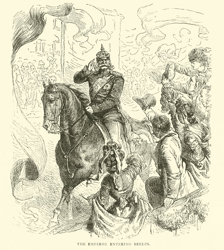 Keiseren på vei inn i Berlin, mars 1871 av English School