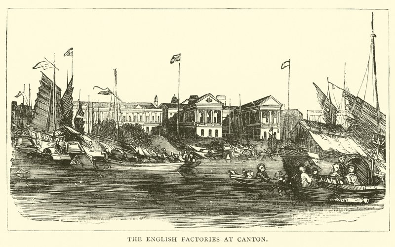 De engelske fabrikkene i Canton av English School