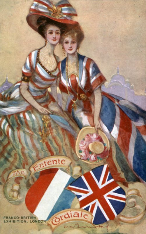 Entente Cordiale, fransk-britisk utstilling, London av English School