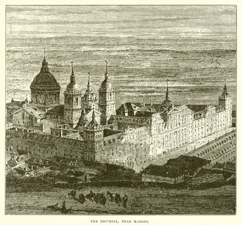The Escurial, nær Madrid av English School
