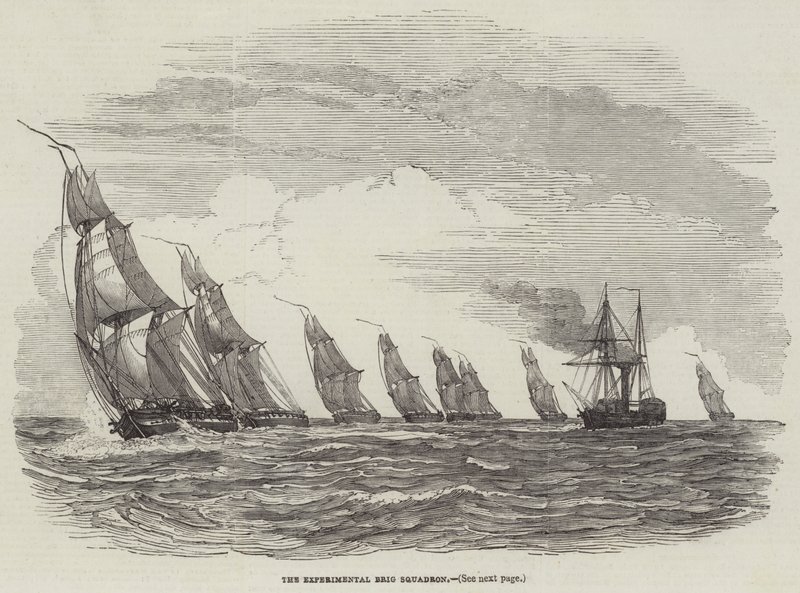 The Experimental Brig Squadron (gravering) av English School