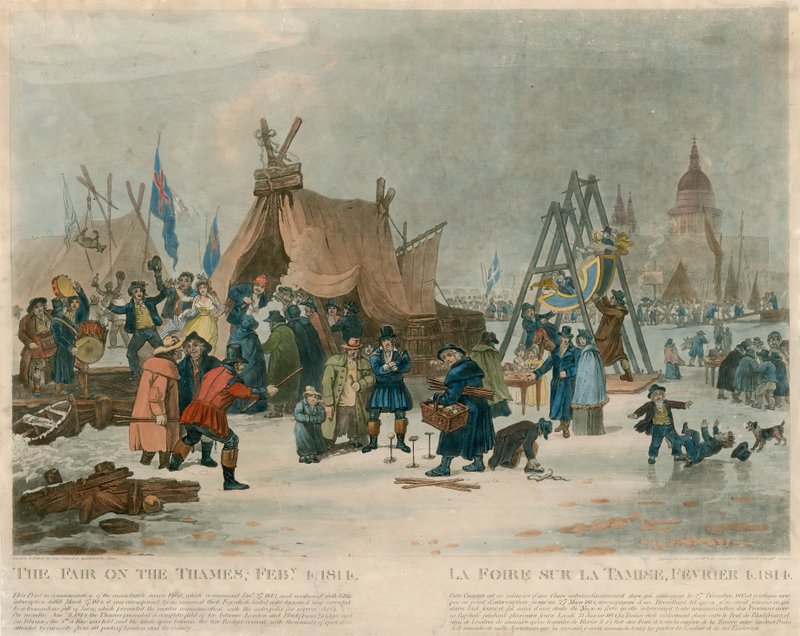 Messen på Themsen, 4. februar 1814 av English School
