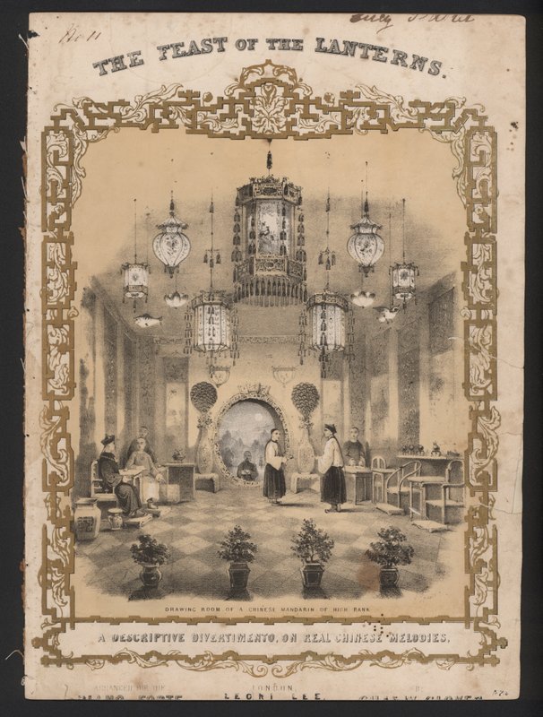 Lyktenes fest (farge litho) av English School
