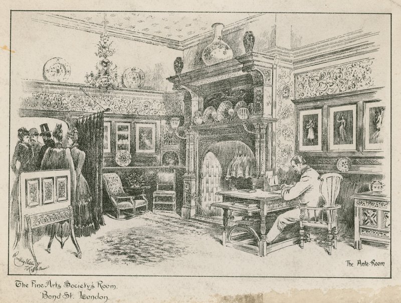The Fine Arts Societys Room, Bond Street, London - Ante-rommet av English School