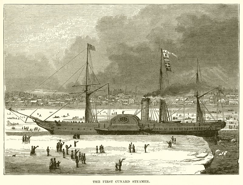 Den første Cunard-damperen av English School