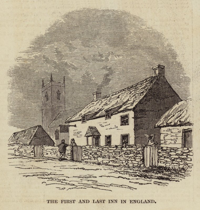 The First and Last Inn i England (gravering) av English School