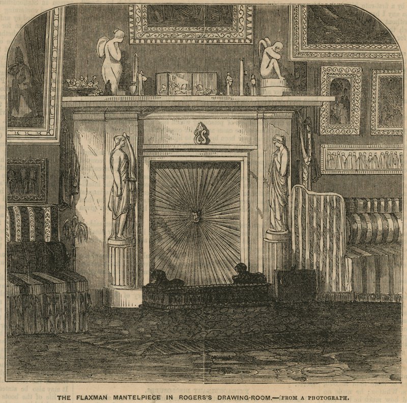 Flaxman Mantelpiece i Rogers the Poets salong, Rogers House, St James