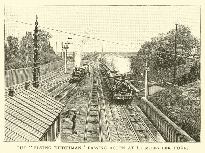 The Flying Dutchman passerer acton i 60 miles per time av English School