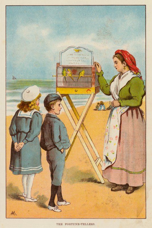 The Fortune-Tellers (farge litho) av English School