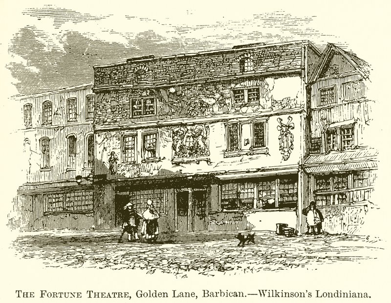 Fortune Theatre, Golden Lane, Barbican.--Wilkinsons Londiniana av English School