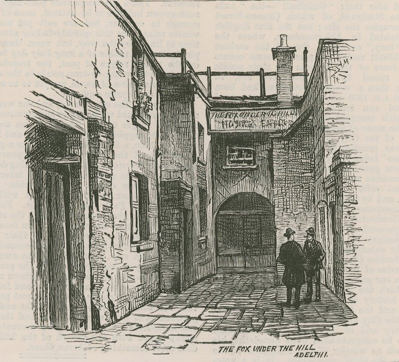 The Fox Under the Hill, Adelphi, London av English School