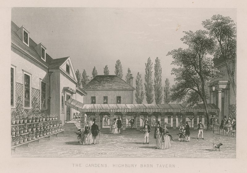 Hagene ved Highbury Barn Tavern av English School