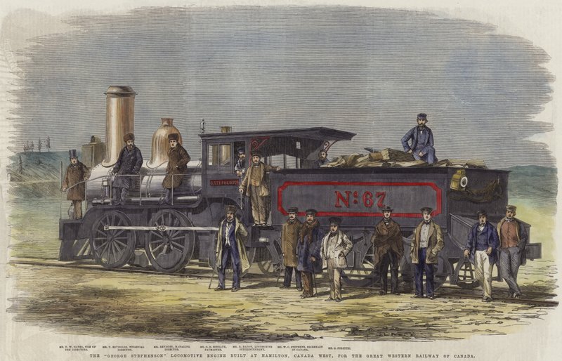 George Stephenson-lokomotivet bygget ved Hamilton av English School