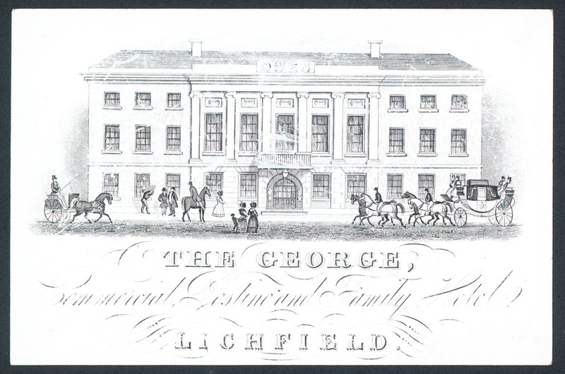The George, handels- og familiehotell, handelskort av English School