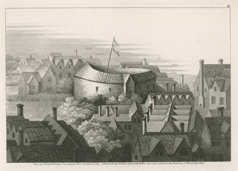The Globe Theatre, Bankside, Southwark, London av English School