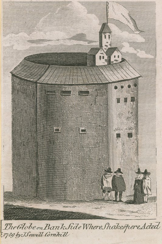 The Globe on Bankside, London, der William Shakespeare opptrådte av English School
