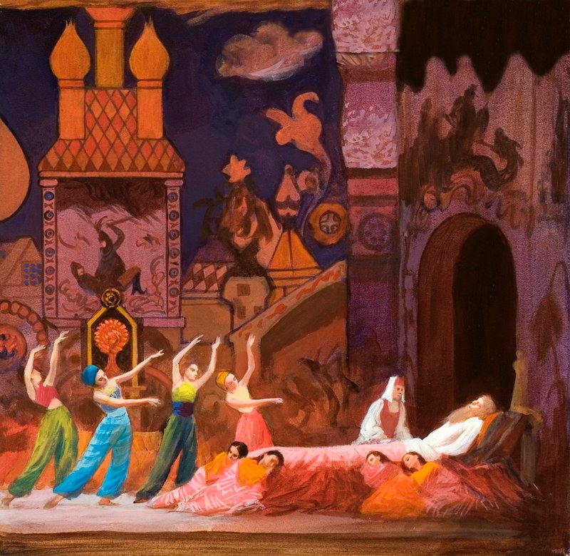 The Golden Cockerel av Rimsky Korsakov av English School