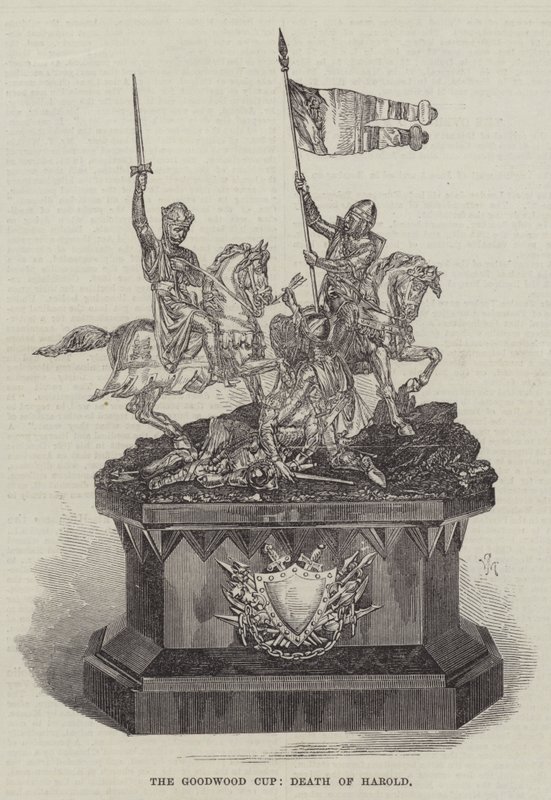 The Goodwood Cup, Death of Harold (gravering) av English School