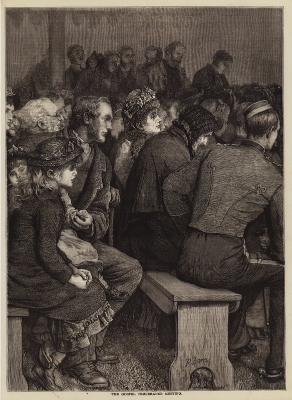 The Gospel Temperance Meeting (gravering) av English School