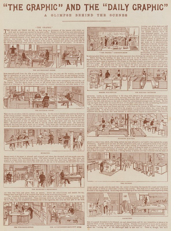 "The Graphic" og "Daily Graphic" (gravering) av English School