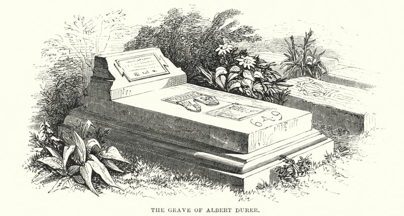 Graven til Albert Durer (gravering) av English School