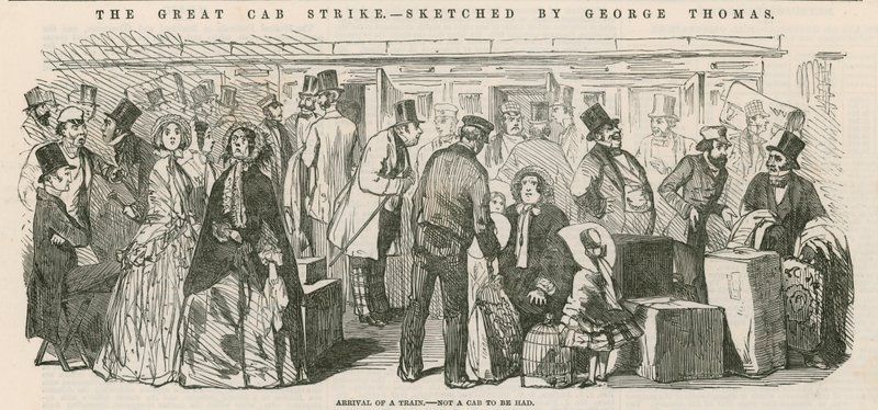 The Great Cab Strike: Ankomst av et tog - ikke en drosje å få av English School