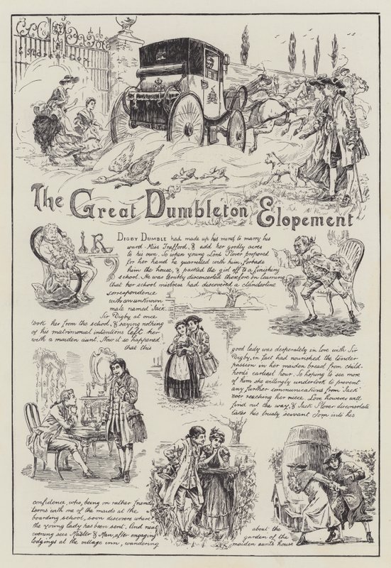 The Great Dumbleton Elopement (gravering) av English School