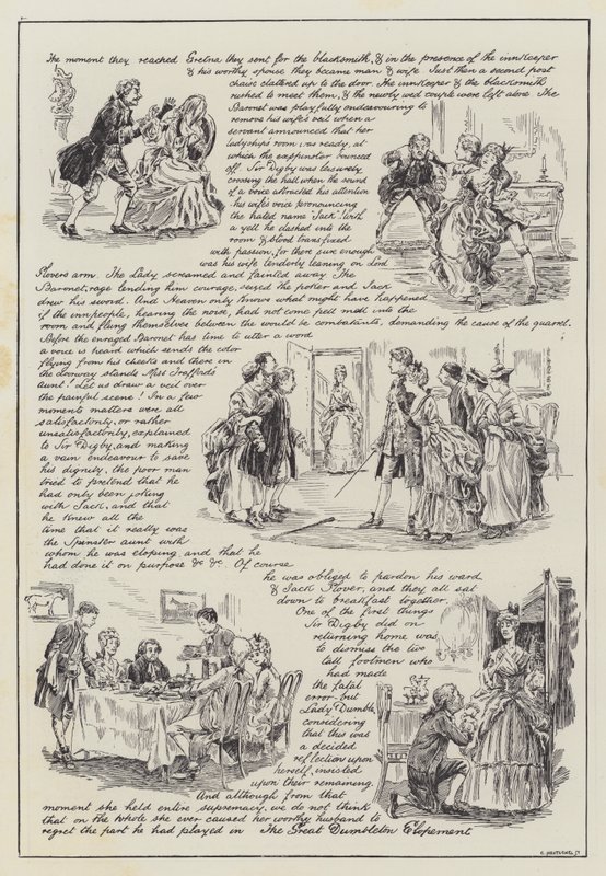 The Great Dumbleton Elopement (gravering) av English School