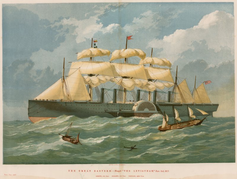 The Great Eastern, kalt The Leviathan, 3. november 1827 av English School