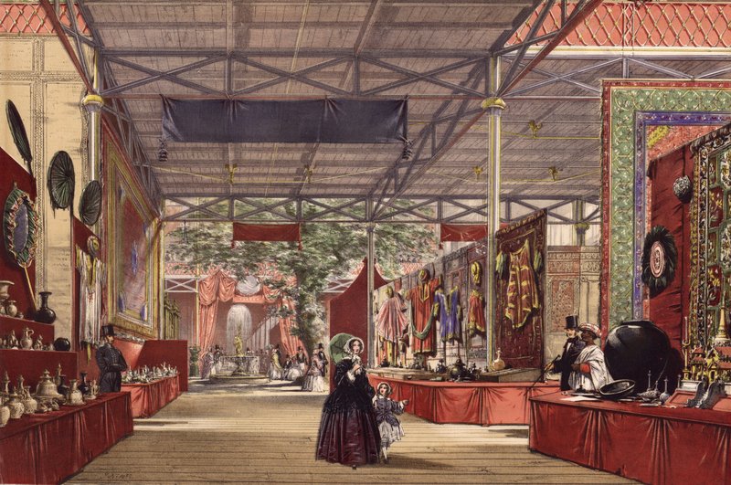 Den store utstillingen 1851, India nr. 7 (farget gravering) av English School