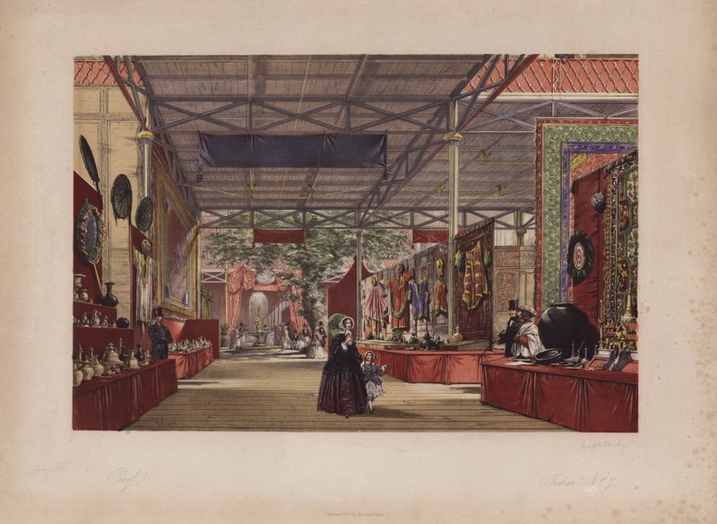 Den store utstillingen 1851, India nr. 7 (farget gravering) av English School