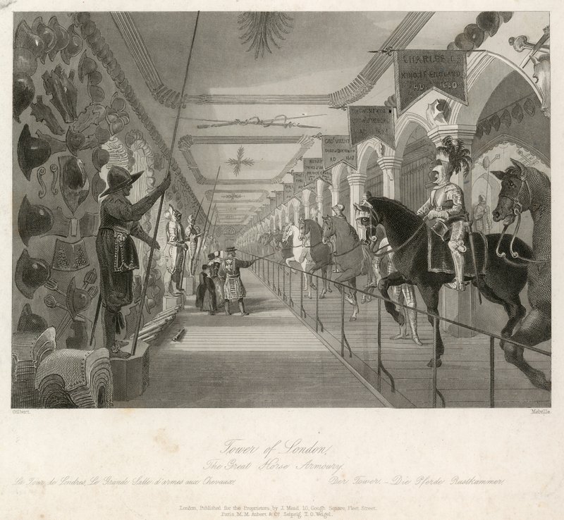 The Great Horse Armory ved Tower of London av English School