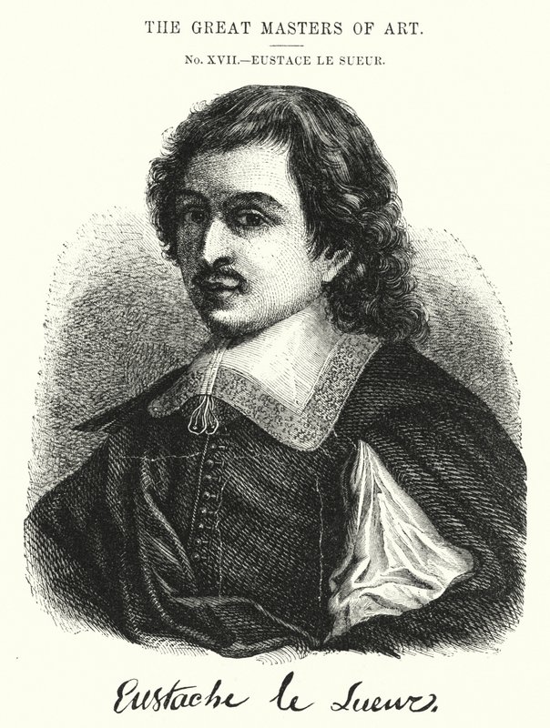 Den store kunstmesteren, Eustace Le Sueur (gravering) av English School