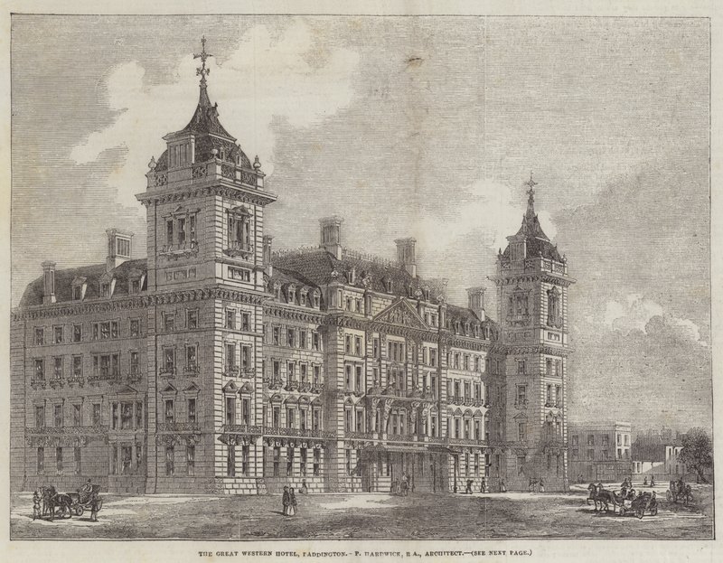 The Great Western Hotel, Paddington (gravering) av English School