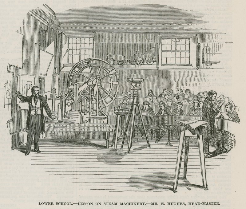 The Greenwich Royal Hospital Schools; Nedre skole: Leksjon om dampmaskineri av English School