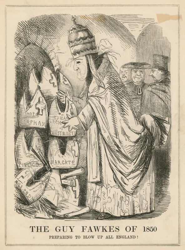 Guy Fawkes fra 1850 av English School