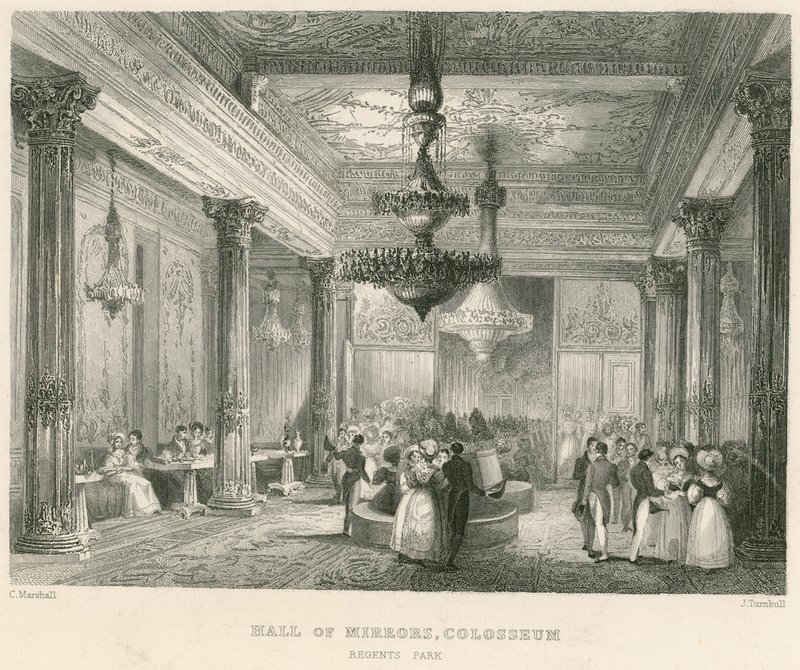 The Hall of Mirrors, Colosseum, Regents Park, London av English School