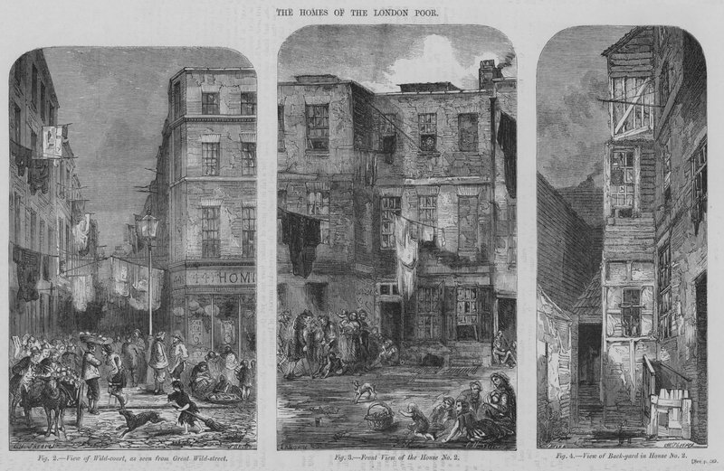 The Homes of the London Poor (gravering) av English School
