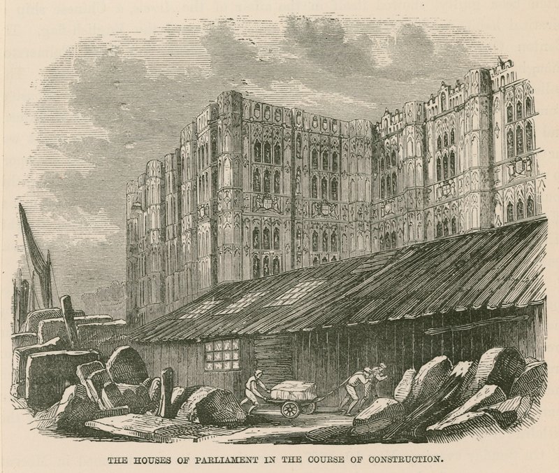 Houses of Parliament under bygging av English School